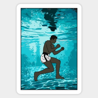 Muhammad Ali Underwater Training Sticker